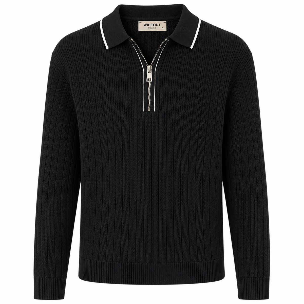 Textured Zip Sweater