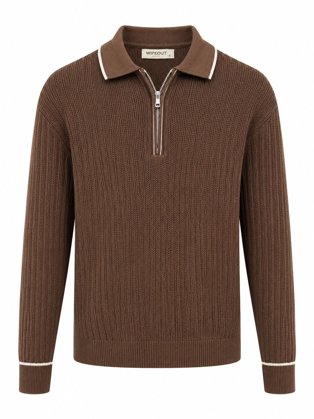 Textured Zip Sweater