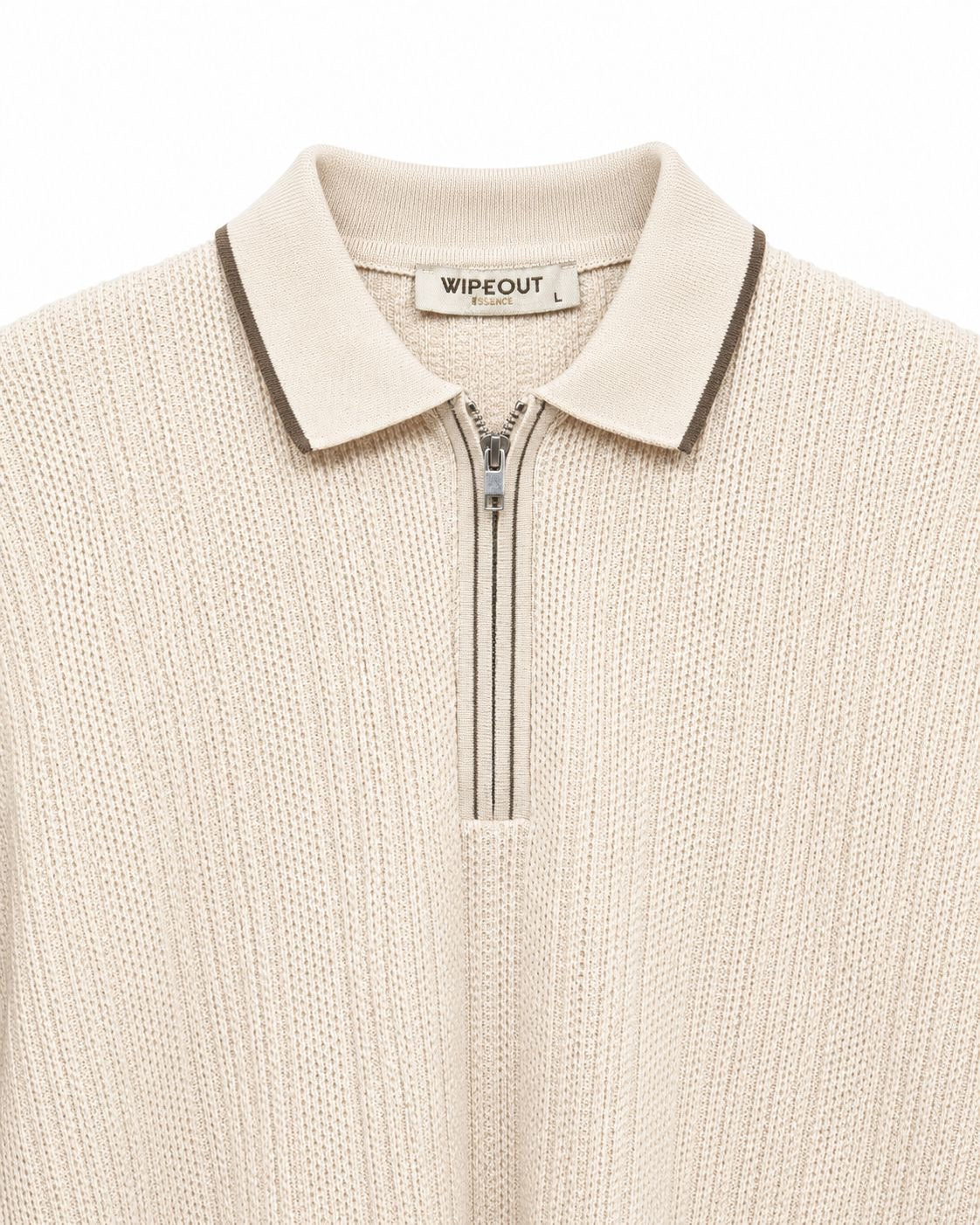 Textured Zip Sweater