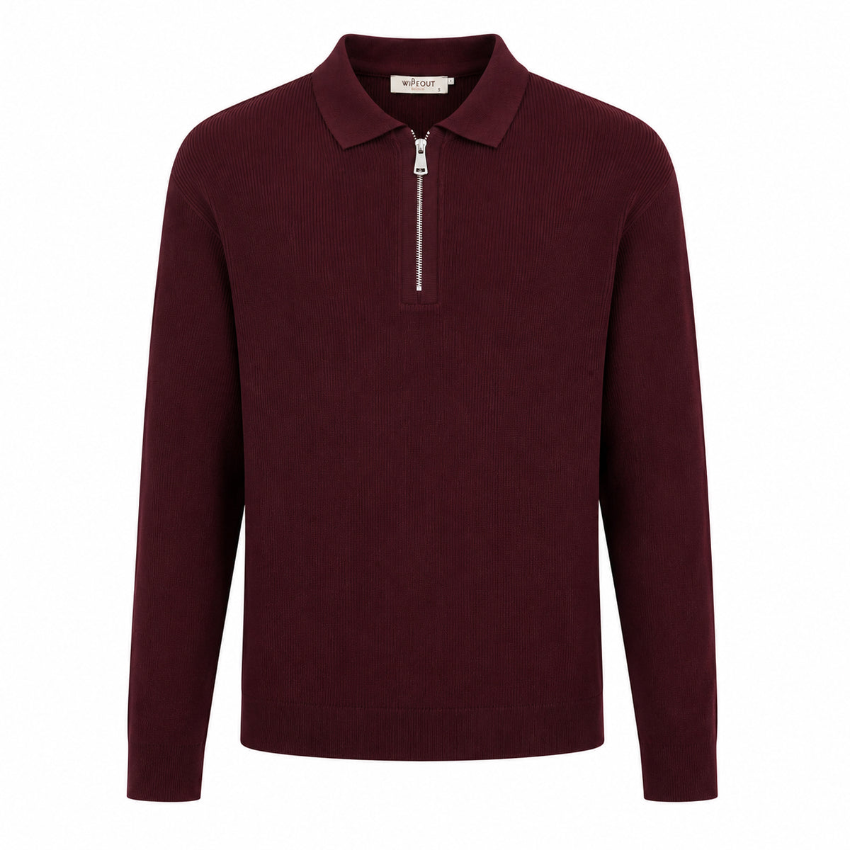 Ribbed Half-Zip Sweater