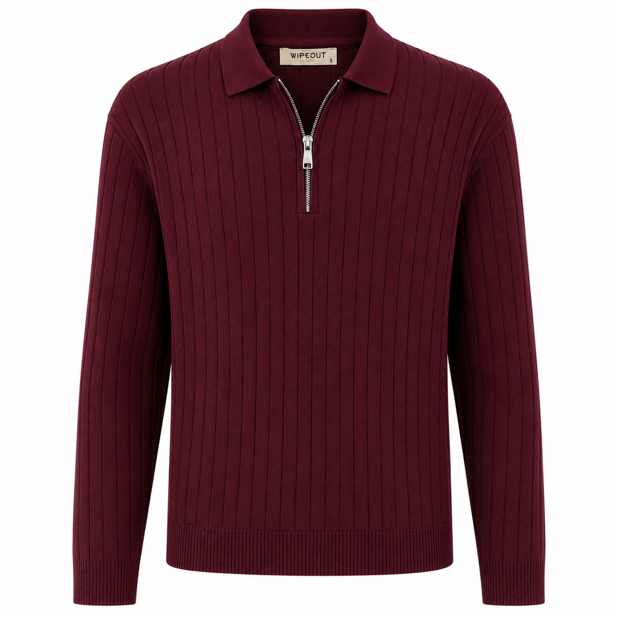 Ribbed Zip Sweater