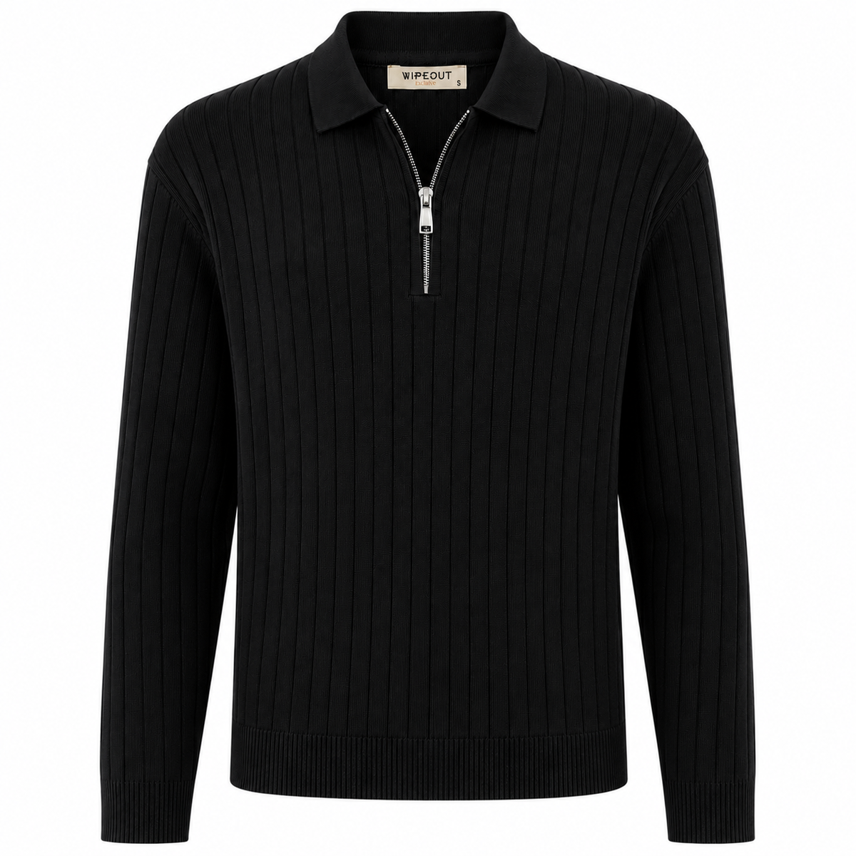 Ribbed Zip Sweater
